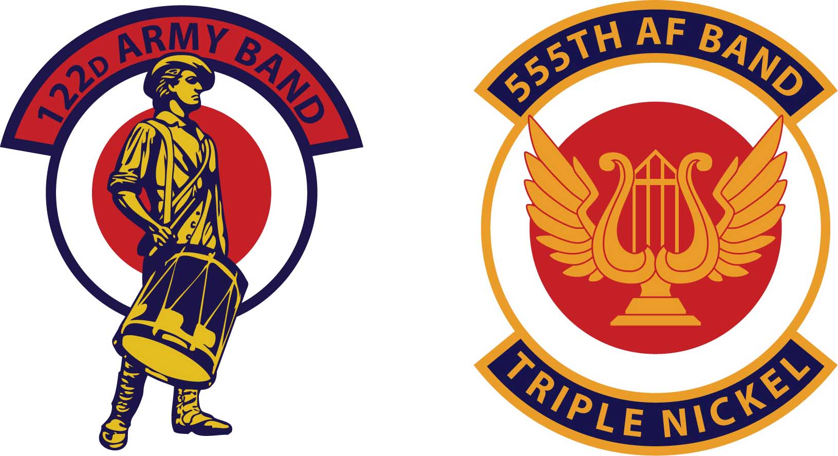 122nd Army Band and 555th Air Force Band